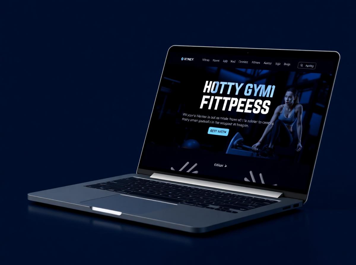 Pulse Fitness website mockup